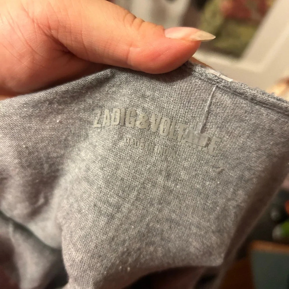 ZADIG & VOLTAIRE LOVE GLITTER TEE - Picture 3 of 4